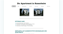 Desktop Screenshot of apartment-rosenheim.de
